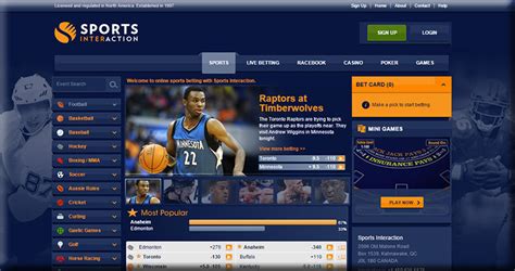 sports interaction login|Sports Interaction.